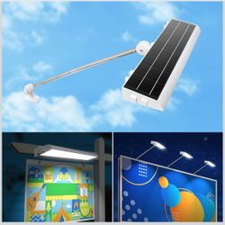 Outdoor Solar Powered Signal Light 232 LED Super Bright Waterproof Sign Light with Stand, New