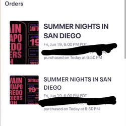 Two tickets to UG show in San Diego