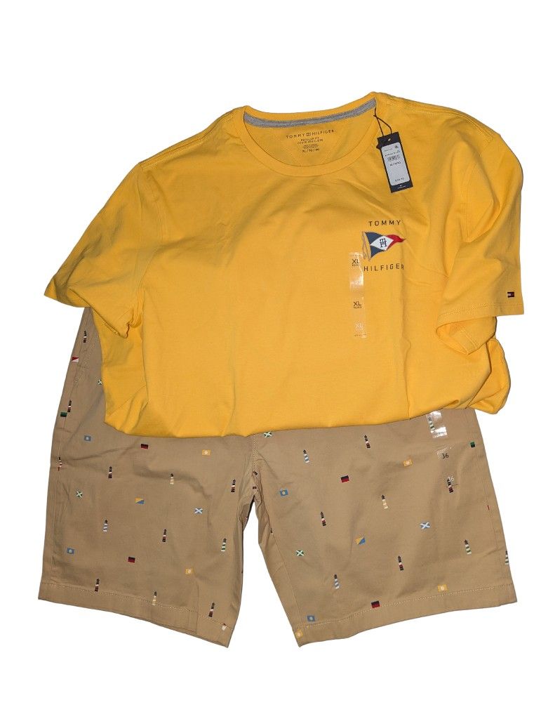 *New* Men's XL Tommy Hilfiger Outfit w/38 Shorts