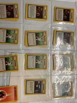 Pokemon trainer & energy cards mint