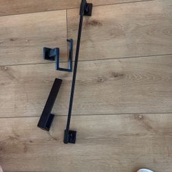 Black Toilet Paper Holder, Towel Bar And Hand Towel Holder 