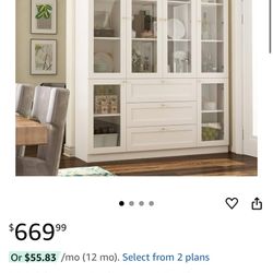 （Original price $670) new in box White Wood 63 in. 