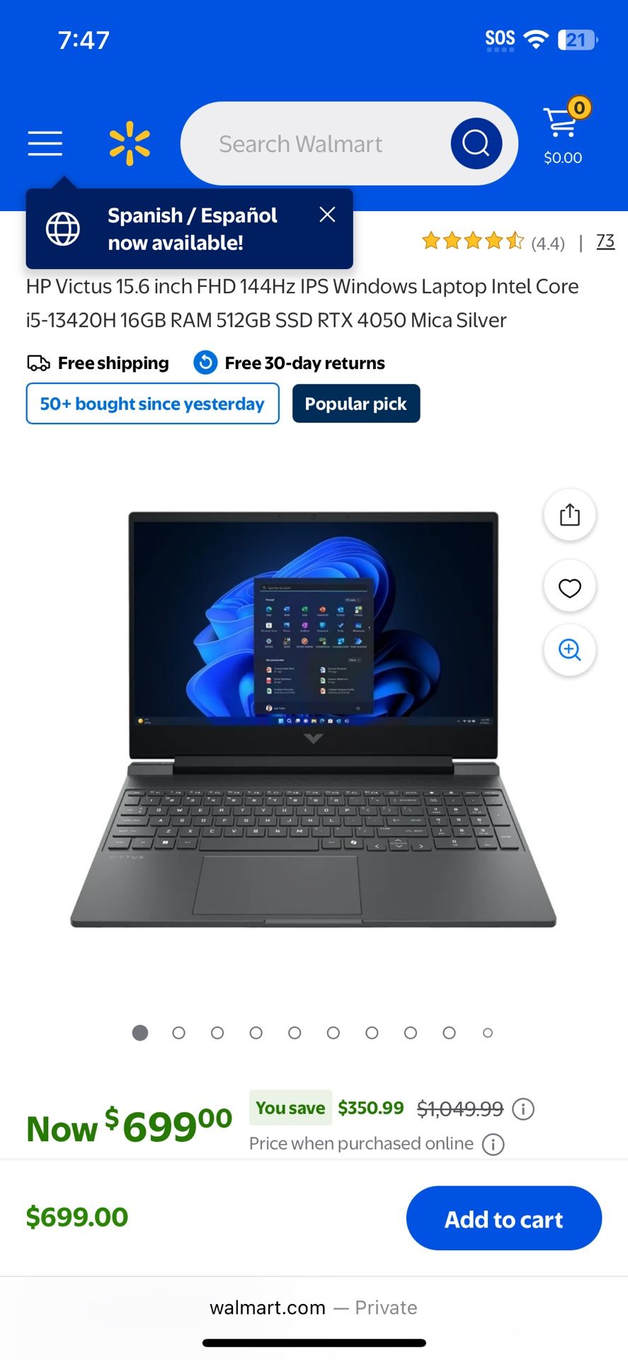 Hp Victus Gaming laptop