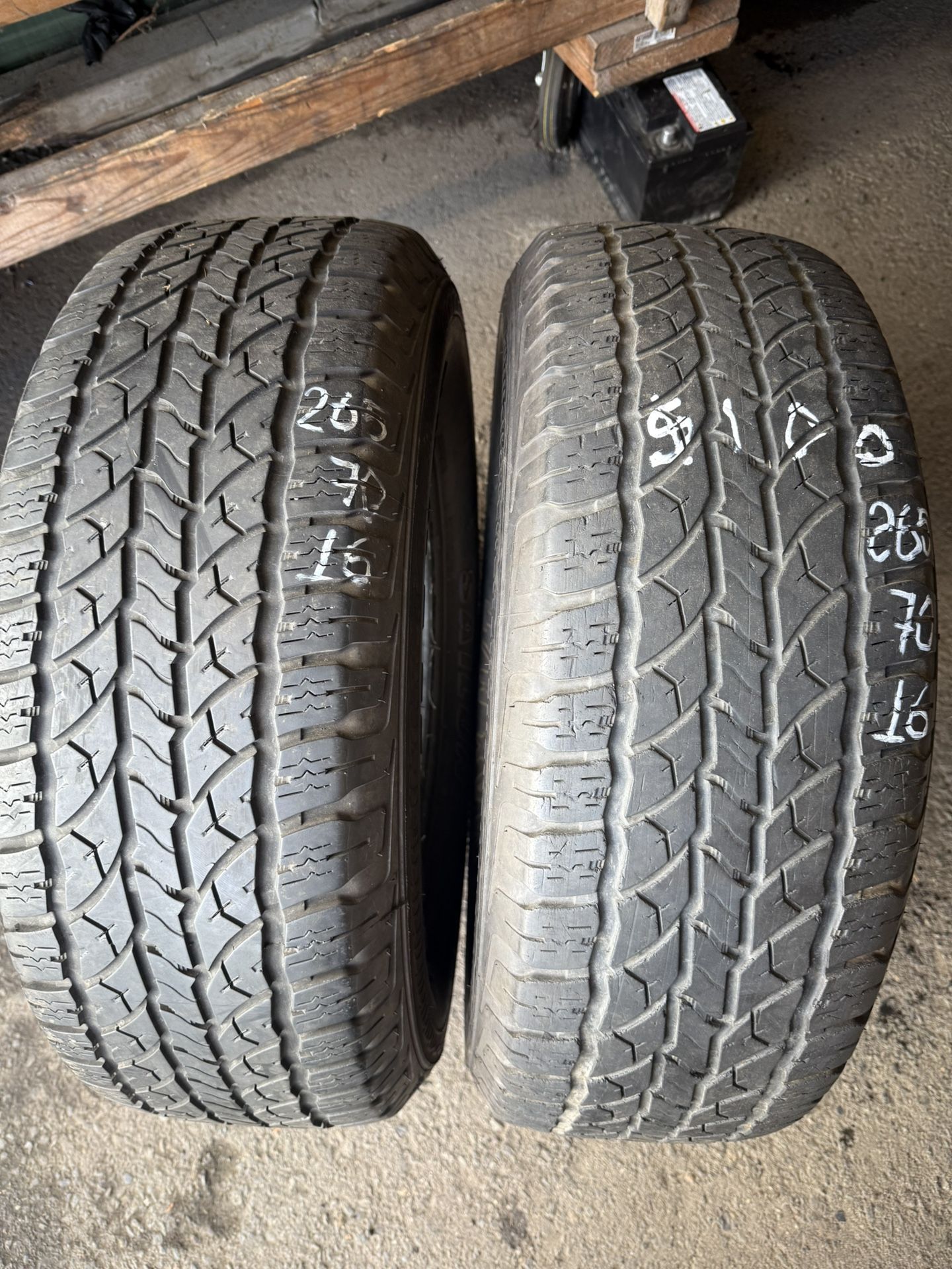 265/70 16 Pair Of Tires Brand Sailun