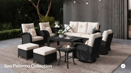 10  pieces Palermo Collection Outdoor Patio Furniture Set