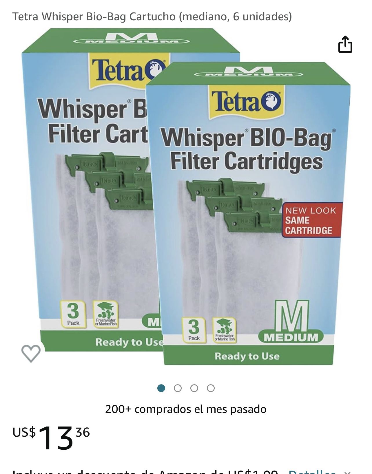 Whisper Bio-bag Filter Cartridges