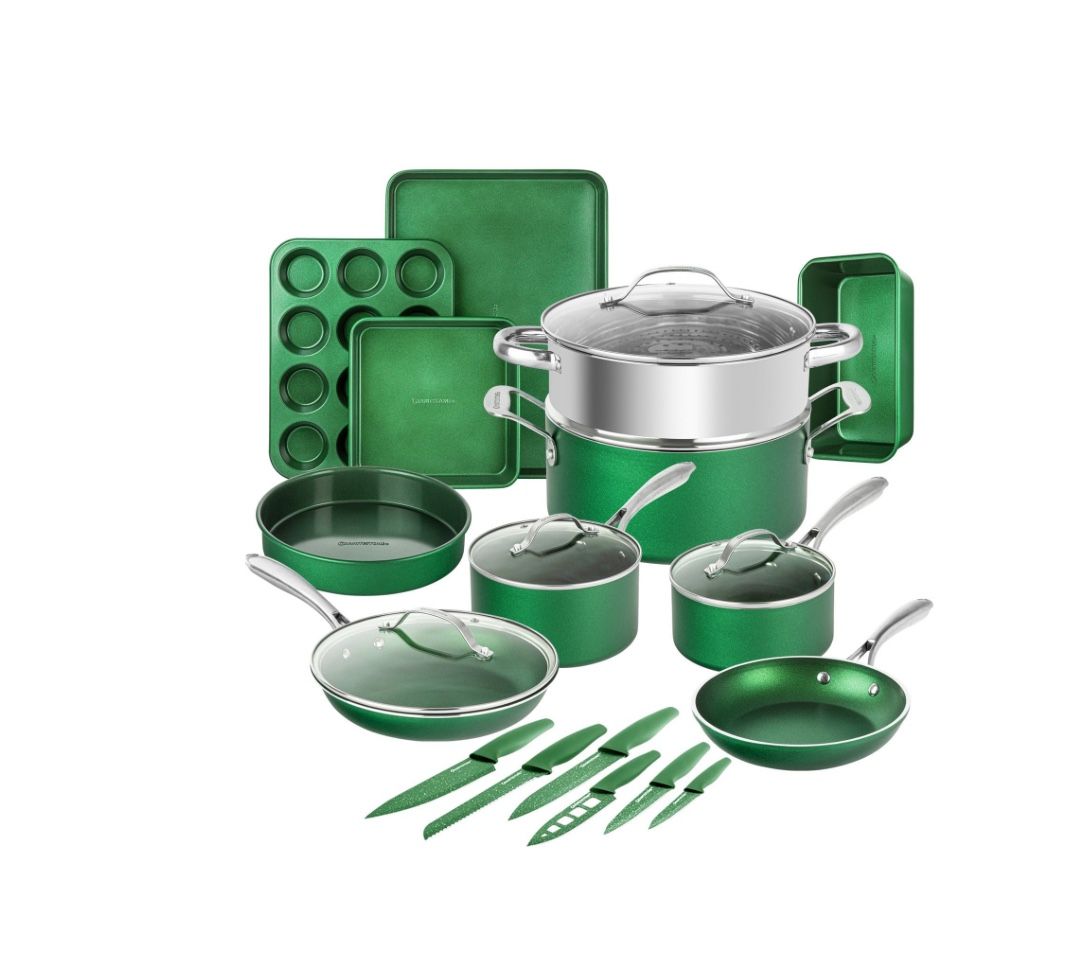 Granite stone Emerald Pots And Pans Set,All Products : American Fashion Style Bags On Sale