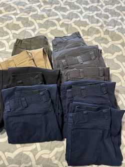 Men’s work pants lot of 8 size 32x32 and 32x34