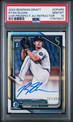 2024 Bowman Chrome Ryan Sloan Auto Refractor 207/499 PSA 10