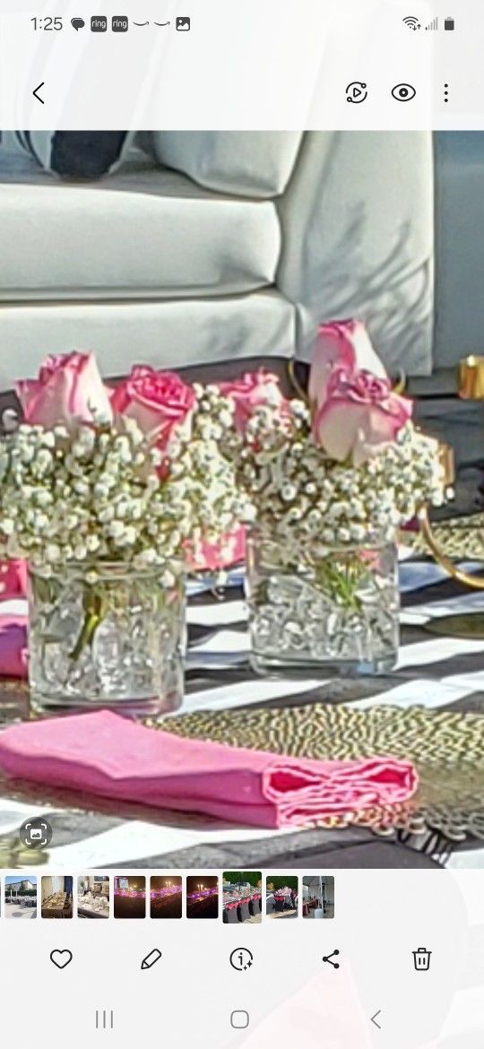 12--4x4" Round Glass Vase/Candle Holder