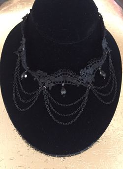 Black lace Coker/collar necklace