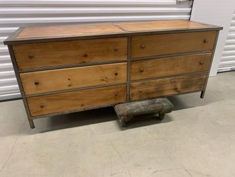 Beautiful industrial look dresser
