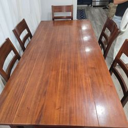 6 seat dining table Crate and Barrel