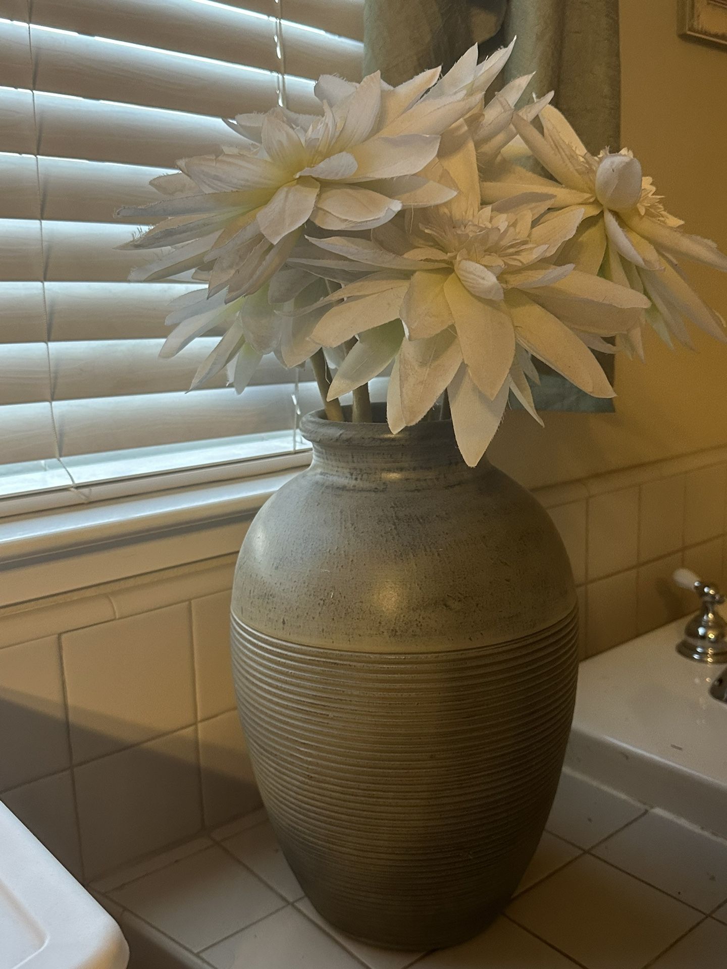 Large Vase with Flowers