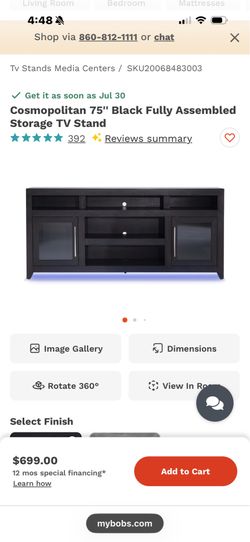 75 in TV stand