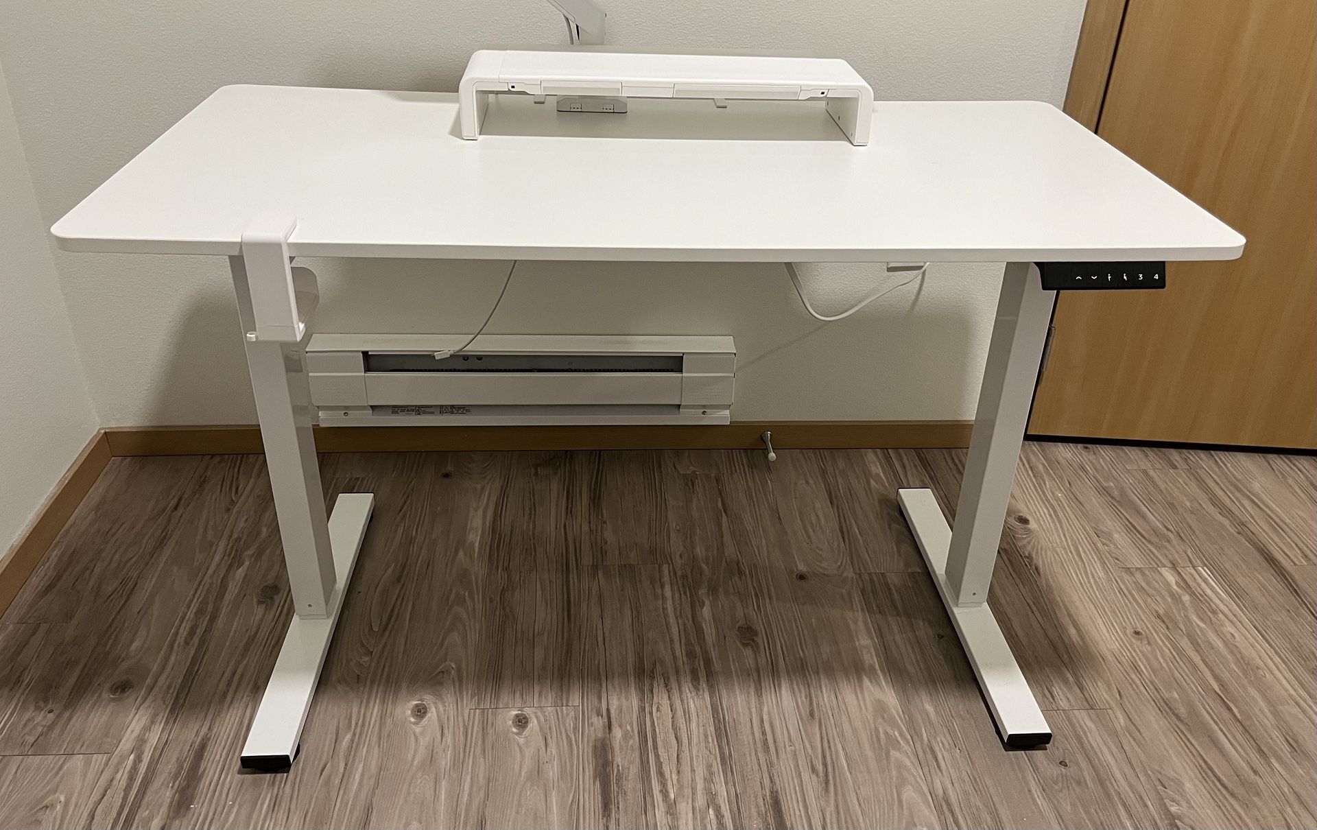 FLEXISPOT EN1 Desk, White, 40 x 24