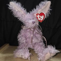 Ty Attic Treasures "April" or "Blush" bunny rabbit. This plush toy is part of the Ty Attic