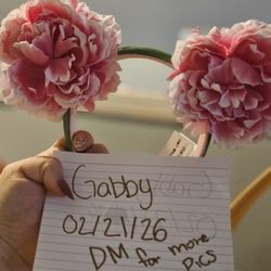 Disney Floral Ear Headband Flowers Minnie Festival Garden WDW Epcot, NWOT