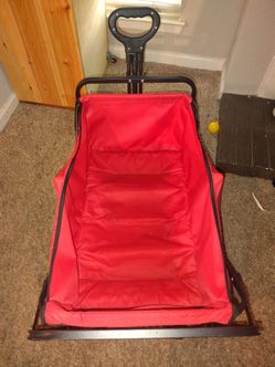 Red rolling wagon