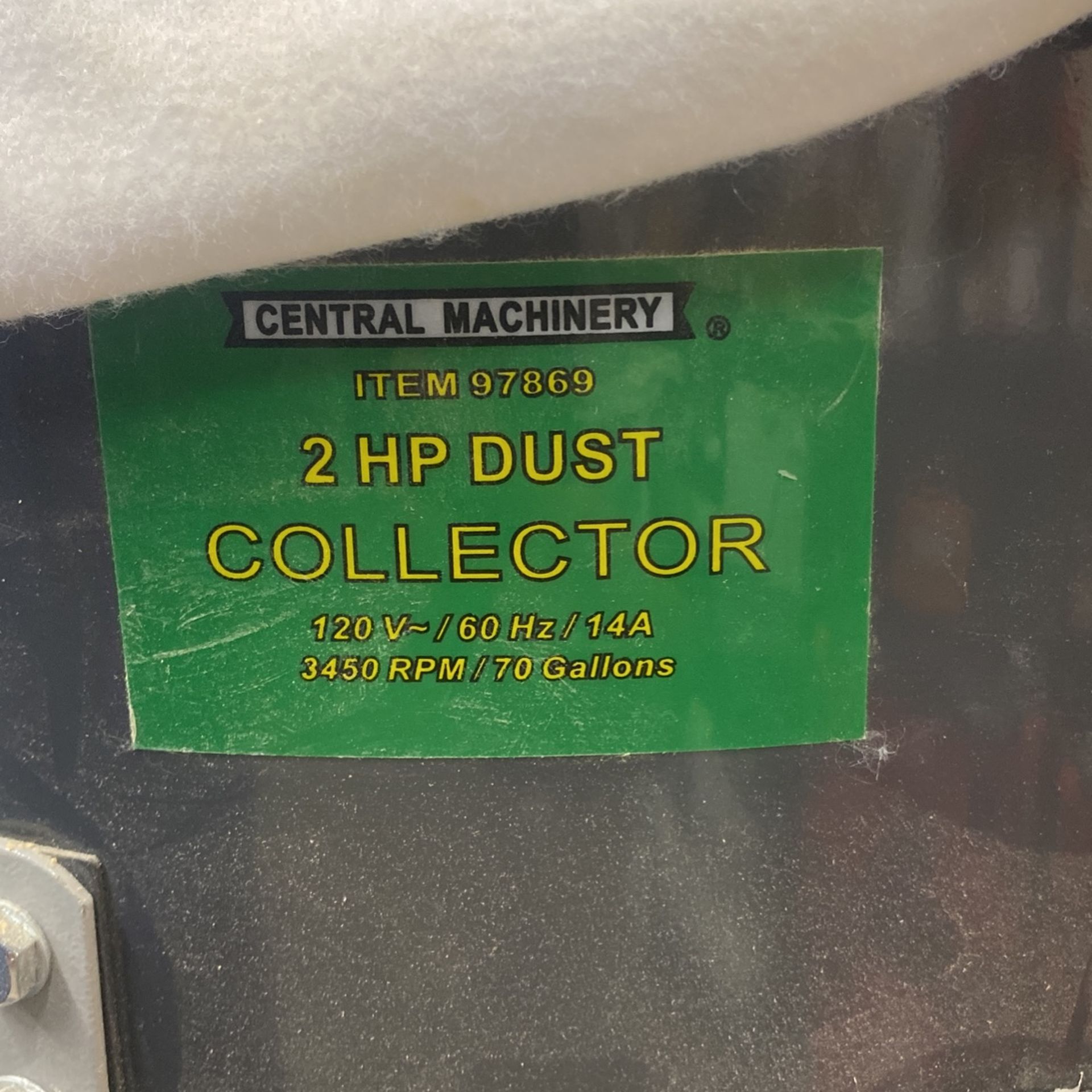 Central Machinery 2hp Dust Collector (used) for Sale in West Hills, CA