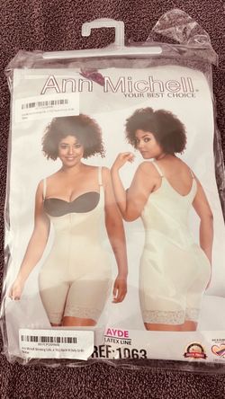 ANN MICHELLE COMPRESSION GIRDLE  WAIST TRAINER/SHAPER  M BEIGE  FAJA