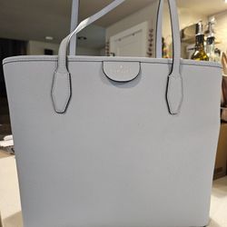 NEW Kate Spade Large Leather Tote, Ocean Frog Color