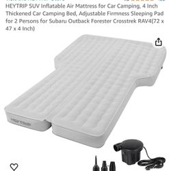 HEYTRIP SUV Inflatable Air Mattress for Car Camping, 4 Inch Thickened Car Camping Bed
