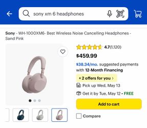 Sony - WH-1000XM6- Sand Pink