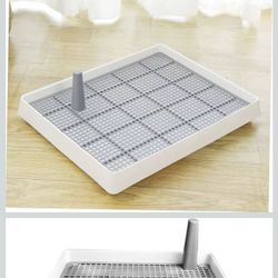 Dog Toilet Tray Thickened Plastic Puppy Potty Training Accessory Leak-Proof Dog Pee Pad Holder for Indoor Use$10