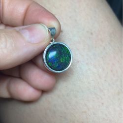Australian Opal in sterling silver