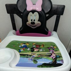 Disney Minnie Mouse Mealtime Booster Seat, Toddler & Baby. 