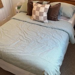 Linenspa Dreamer 10" Hybrid Mattress with Bed Frame, Full