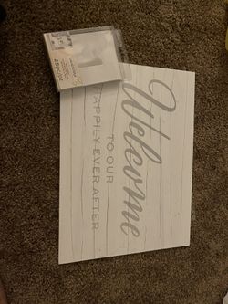 Wedding Welcome Sign And Table Numbers 