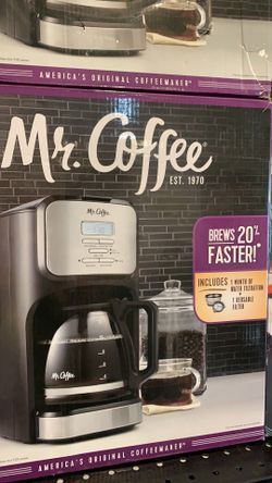 Mr. Coffee coffee pot when you