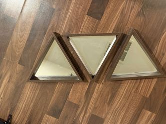 Triangle Mirror Wall Hanging