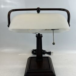 13" Vintage Desk Lamp with White Shade – Stylish & Timeless