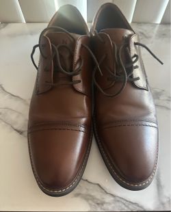 Nunn Bush Brown Leather Cap-Toe Oxford Dress Shoes Size 13