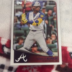 2025 Topps Flagship Collection Ronald Acuna Jr. #13 Atlanta Braves Baseball Card