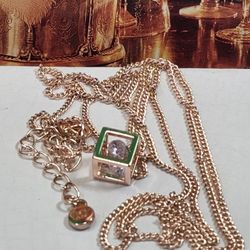 LIZ CLAIBORNE Cz DIAMONT NECKLACE, 16.5"IN NWOT
