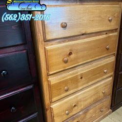 Jumbo Oak Pinewood Dresser Drawer 2 Knob Chest Comoda 