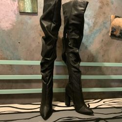 Thigh High pleather Boots Women’s 