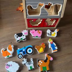 Melissa And Doug Farm Puzzle Barn Toy