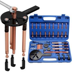 DISEN Bearing Puller Set 36-in-1, Upgrade Blind Inner Hole Three-Jaw Puller, Multifunctional Bearing Removal Tool, with Heavy Duty Portable Storage Ca
