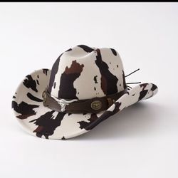 Western Cow Print Hat 