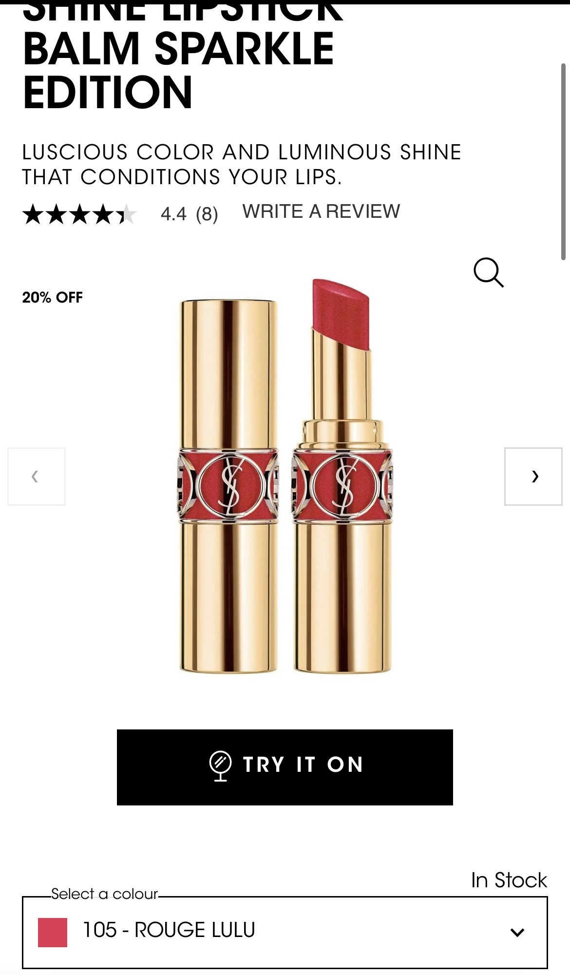 Rouge Volupte Shine, The Balm Lipstick