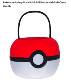 Pokémon Halloween Plush Poké Ball Basket with Soft Carry Handle