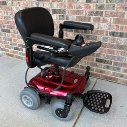 Cobalt X23 Rear Wheel Drive Travel Power Wheelchair Red 18" Mobility Scooter
