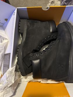 Black Timberland Boots Size 8