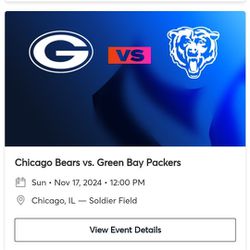 Sun Nov 17 Greenbay Packers @ Chicago Bears
