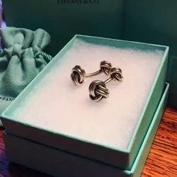 Tiffany & Co. Double Knot Sterling Silver Cuff Links